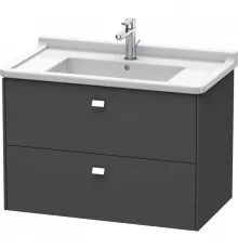 Тумба графит матовый 82 см Duravit Brioso BR414201049