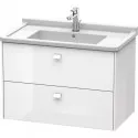 Тумба белый глянец 82 см Duravit Brioso BR414202222 Тумба белый глянец 82 см Duravit Brioso BR414202222