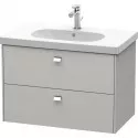 Тумба бетонно-серый матовый 82 см Duravit Brioso BR414601007