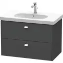 Тумба графит матовый 82 см Duravit Brioso BR414601049 Тумба графит матовый 82 см Duravit Brioso BR414601049