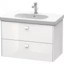 Тумба белый глянец 82 см Duravit Brioso BR414602222 Тумба белый глянец 82 см Duravit Brioso BR414602222