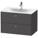 Тумба графит матовый 82 см Duravit Brioso BR431201049 Тумба графит матовый 82 см Duravit Brioso BR431201049