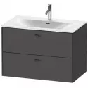Тумба графит матовый 82 см Duravit Brioso BR431204949 Тумба графит матовый 82 см Duravit Brioso BR431204949