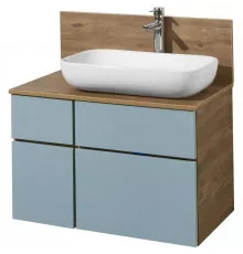 Тумба дуб рустикальный/фьорд 79 см Акватон Мишель 1A256801MIX30