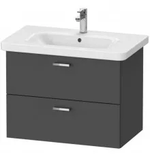 Тумба графит матовый 73 см Duravit XBase XB619604949