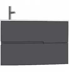 Тумба серый антрацит глянец 80 см Jacob Delafon Nona EB1888RU-442