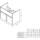 Купить Тумба белый глянец 77,7 см Roca Up ZRU9303012 в магазине сантехники Santeh-Crystal.ru