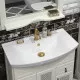 Заказать Тумба с раковиной слоновая кость 76 см с решеткой Opadiris Тибет в магазине сантехники Santeh-Crystal.ru