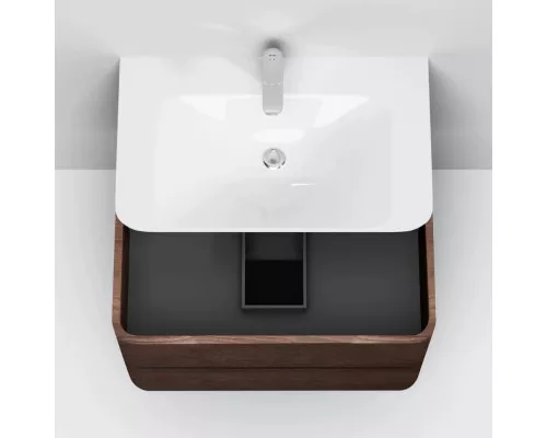 Купить Тумба с раковиной табачный дуб 80 см Am.Pm Sensation M30FHX0802TF + M30WPC0801WG в магазине сантехники Santeh-Crystal.ru