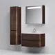 Купить Тумба с раковиной табачный дуб 80 см Am.Pm Sensation M30FHX0802TF + M30WPC0801WG в магазине сантехники Santeh-Crystal.ru