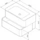 Купить Тумба с раковиной табачный дуб 80 см Am.Pm Sensation M30FHX0802TF + M30WPC0801WG в магазине сантехники Santeh-Crystal.ru