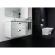 Заказать Тумба с раковиной белый глянец 80 см Roca The Gap ZRU9302877 + 327470000 в магазине сантехники Santeh-Crystal.ru