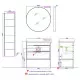 Заказать Комплект мебели дуб балтийский 81 см Aqwella 5 Stars Fargo FRG0108DB + 4640021064733 + RM0208BLK в магазине сантехники Santeh-Crystal.ru