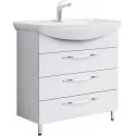 Тумба с раковиной белый глянец 87 см Aqwella Allegro Agr.01.08/3 + 4620008197357 Тумба с раковиной белый глянец 87 см Aqwella Allegro Agr.01.08/3 + 4620008197357