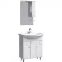 Комплект мебели белый глянец 76,5 см Aqwella Barcelona BA0107K + 4620008197470 + Ba.02.07