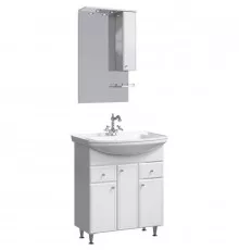 Комплект мебели белый глянец 76,5 см Aqwella Barcelona BA0107K + 4620008197470 + Ba.02.07