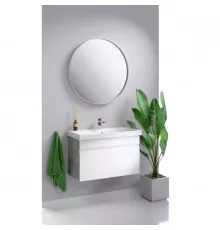 Комплект мебели белый глянец/бетон светлый 80 см Aqwella Smart SRT0108BS + UM-MOD80SL/1 + RM0208W