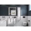 Комплект мебели белый матовый 80 см Акватон Ривьера 1A239001RVX20 + 732799C000 + 1A239102RVX20 Комплект мебели белый матовый 80 см Акватон Ривьера 1A239001RVX20 + 732799C000 + 1A239102RVX20