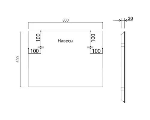 Приобрести Комплект мебели белый глянец 80 см Vincea Mia VMC-2MA800GW + VCB-3M800B + VLM-3VN800 в магазине сантехники Santeh-Crystal.ru