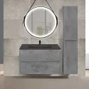 Комплект мебели бетон 79,4 см Vincea Vico VMC-2V800BT + VCB-2VP800B + VLM-2N700+