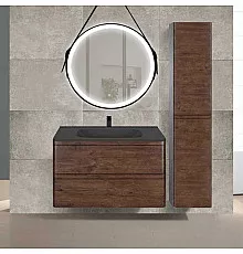 Комплект мебели темный дуб 79,4 см Vincea Vico VMC-2V800RW + VCB-2VP800B + VLM-2N700+