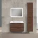 Приобрести Тумба с раковиной темный дуб 79,4 см Vincea Vico VMC-2V800RW + VCB-2VP800W в магазине сантехники Santeh-Crystal.ru