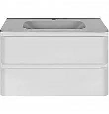 Тумба с раковиной белый глянец 79,4 см Vincea Vico VMC-2V800GW + VCB-2VP800G