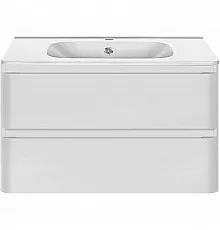 Тумба с раковиной белый глянец 79,4 см Vincea Vico VMC-2V800GW + VCB-2VP800W