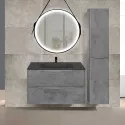 Комплект мебели бетон 79,4 см Vincea Paola VMC-2P800BT + VCB-2VP800B + VLM-2N700+