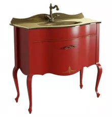 Тумба красный матовый 90,6 см Caprigo Bourget 11013-B014