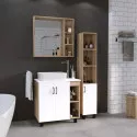 Комплект мебели дуб сонома/белый матовый 77 см Grossman Флай 108001 + 508001 + GR-3016 + 206001