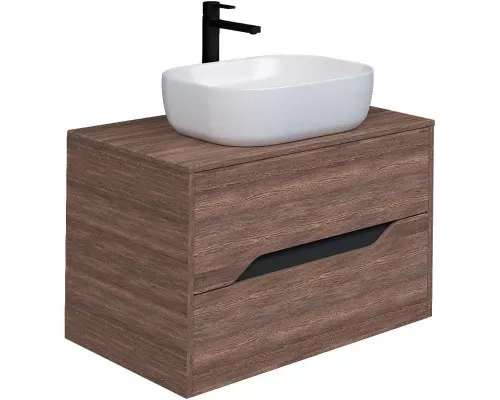 Заказать Комплект мебели дуб винтаж/графит 80 см Grossman Лайф 108015 + GR-3020 + 208008 в магазине сантехники Santeh-Crystal.ru