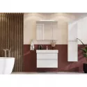 Комплект мебели белый глянец 80 см Roca Oleta A857640806 + 3274C500Y + A857647806