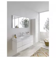 Тумба белый матовый 119,3 см 1 выдвижной ящик, 2 распашные дверцы Laufen Case 4.0130.1.075.463.1