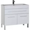 Тумба белый 99,2 см Aquanet Верона 00182710 Тумба белый 99,2 см Aquanet Верона 00182710