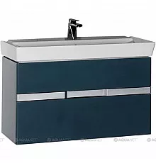 Тумба сине-серый 96,2 см Aquanet Виго 00183361