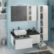 Заказать Тумба с раковиной белый глянец 120 см Comforty Милан 0000004023 в магазине сантехники Santeh-Crystal.ru