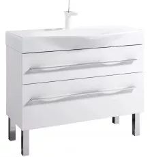 Тумба белый глянец 100 см Aqwella 5 Stars Milan Mil.01.10/2n/W