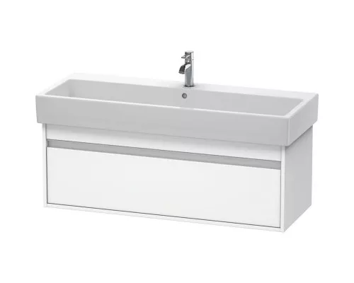 Приобрести Тумба белый матовый 115 см Duravit Ketho KT668901818 в магазине сантехники Santeh-Crystal.ru