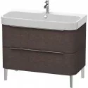 Тумба дуб темный брашированный 97,5 см Duravit Happy D.2 H2637407272 Тумба дуб темный брашированный 97,5 см Duravit Happy D.2 H2637407272