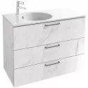 Тумба белый мрамор 100 см Jacob Delafon Odeon Rive Gauche EB2534-R9-NR4