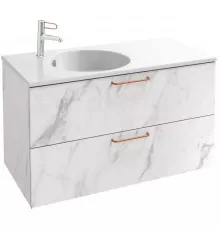 Тумба белый мрамор 100 см Jacob Delafon Odeon Rive Gauche EB2524-R7-NR4