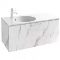 Тумба белый мрамор 100 см Jacob Delafon Odeon Rive Gauche EB2514-R5-NR4