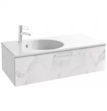 Тумба белый мрамор 100 см Jacob Delafon Odeon Rive Gauche EB2516-R6-NR4
