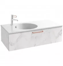 Тумба белый мрамор 100 см Jacob Delafon Odeon Rive Gauche EB2516-R7-NR4