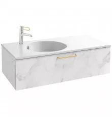 Тумба белый мрамор 100 см Jacob Delafon Odeon Rive Gauche EB2516-R8-NR4