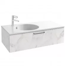 Тумба белый мрамор 100 см Jacob Delafon Odeon Rive Gauche EB2516-R9-NR4