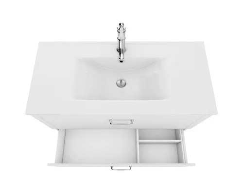 Купить Тумба с раковиной белый матовый 100,3 см IDDIS Oxford OXF10W1i95K в магазине сантехники Santeh-Crystal.ru