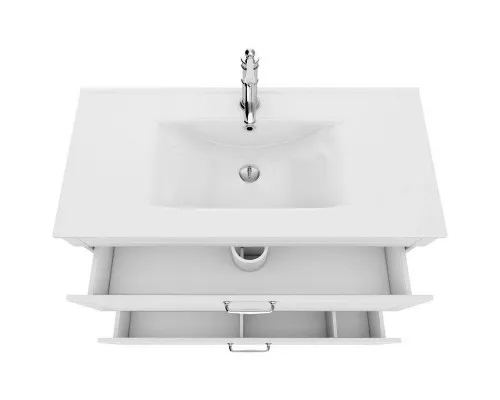 Купить Тумба с раковиной белый матовый 100,3 см IDDIS Oxford OXF10W1i95K в магазине сантехники Santeh-Crystal.ru