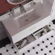 Купить Тумба с раковиной белый матовый 100,3 см IDDIS Oxford OXF10W1i95K в магазине сантехники Santeh-Crystal.ru